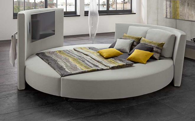 Cinemaro - Luxurious round bed - ruf|BETTEN @ Wood-Furniture.biz